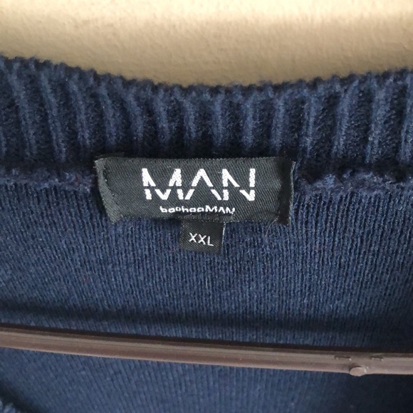 2xl MAN sweater button down blue - Picture 3 of 4